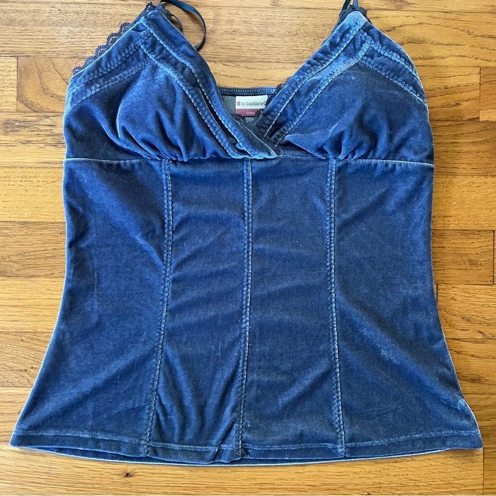 Y2K Velvet Cami Tank - Picture 3 of 6